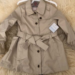Tahari girls trench , top and leggings